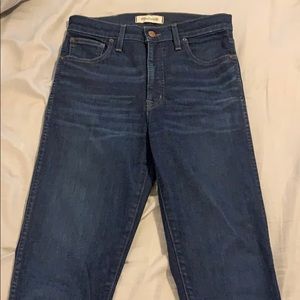 madewell 10” high rise skinny jeans